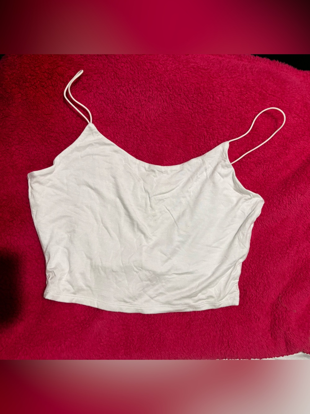 Women’s Garage White crop Top -Size M